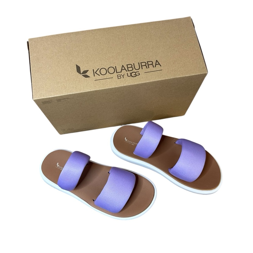 UGG Koolaburra Alane women’s purple slide sandal shoe, size 8